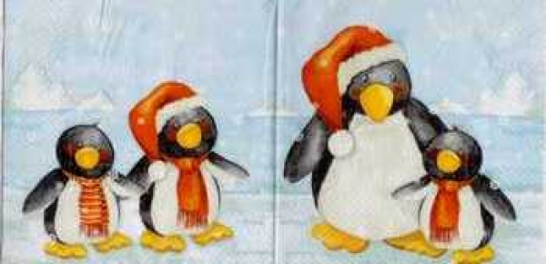 Serviette Pinguine (it's Christmas Time), Rarität